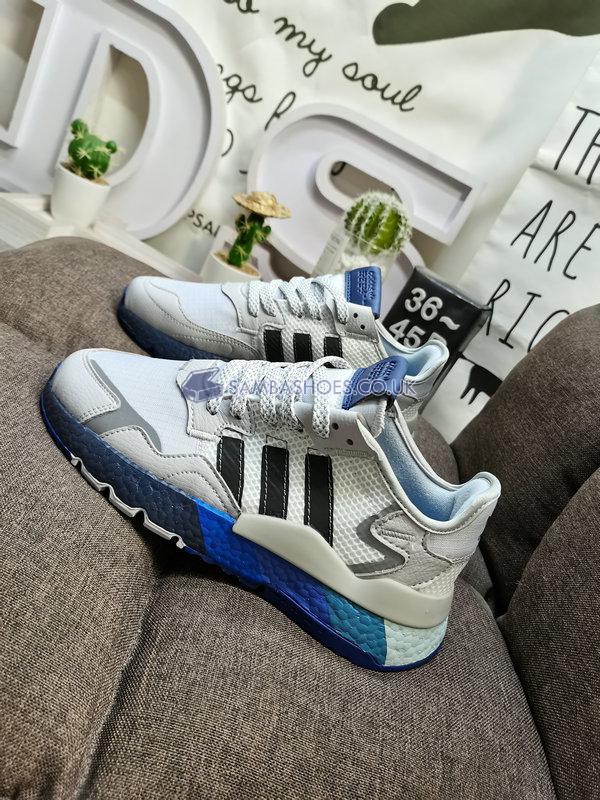 Adidas Nite Jogger "Dgh Solid Grey" - Victory Blue/Dgh Solid Grey/Bold Blue - H01716 Classic Originals Shoes