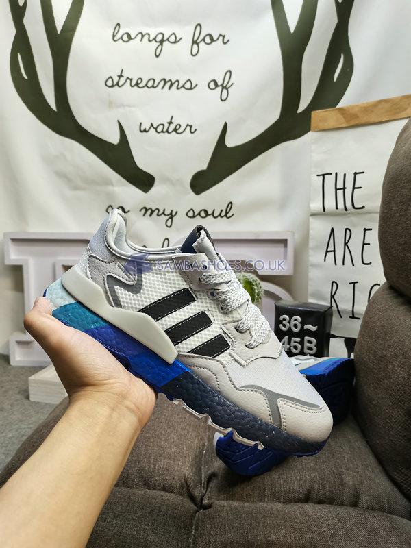 Adidas Nite Jogger "Dgh Solid Grey" - Victory Blue/Dgh Solid Grey/Bold Blue - H01716 Classic Originals Shoes